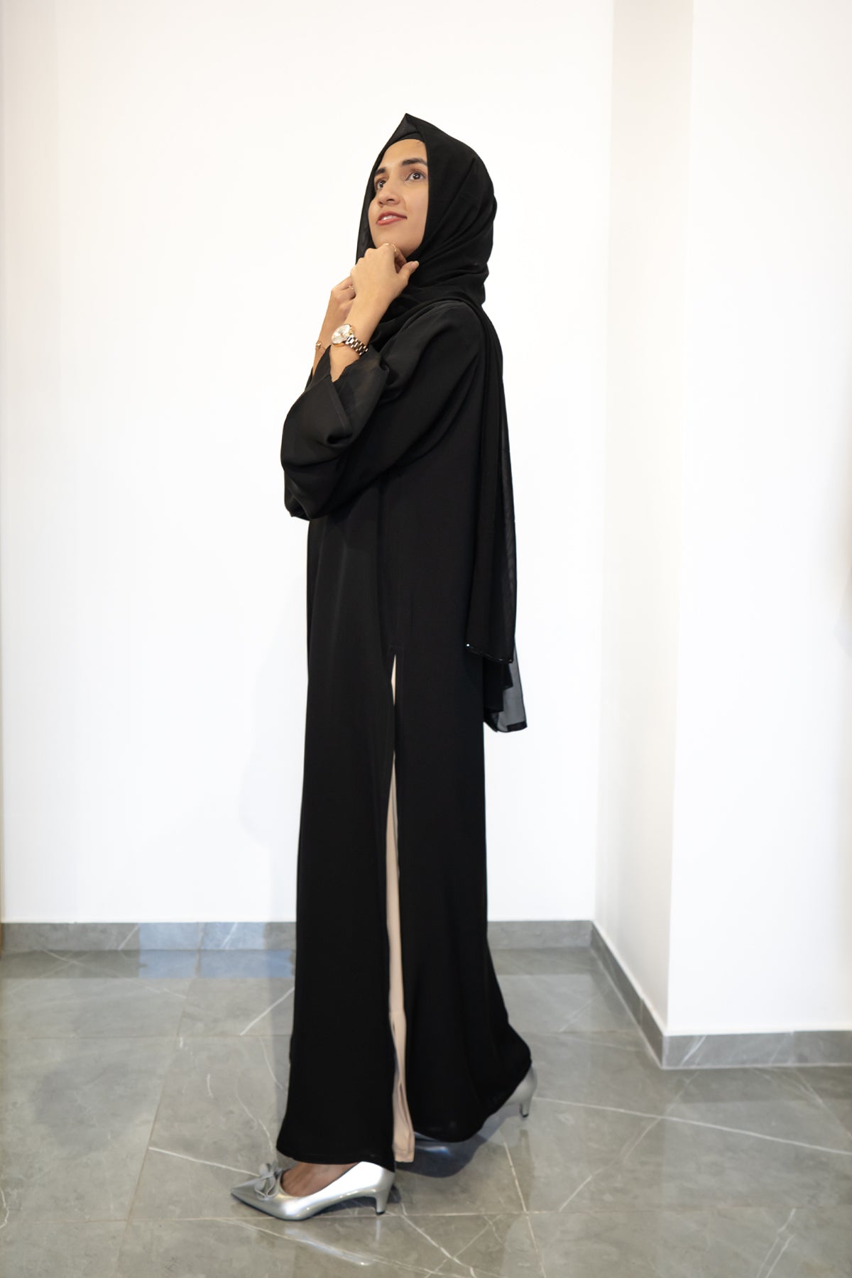 Premium Nada Black Emarati Design Abaya