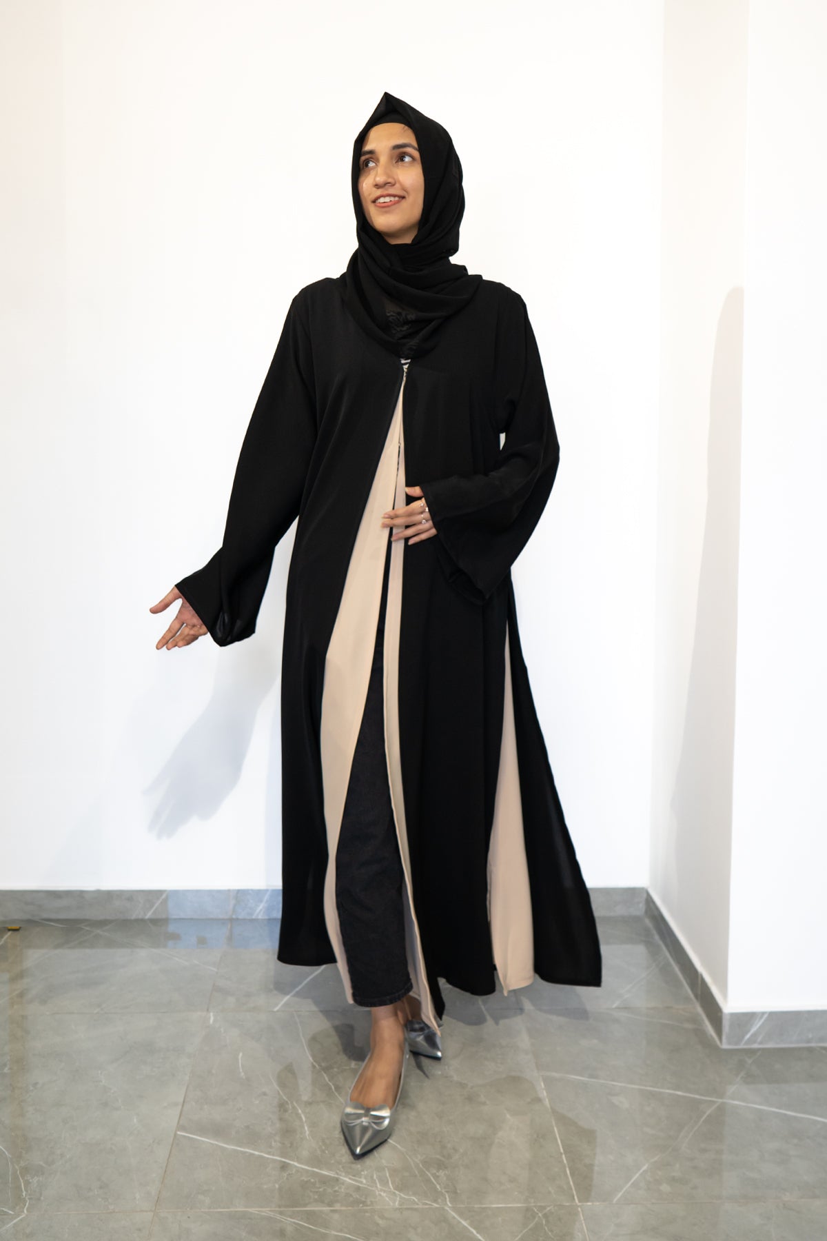 Premium Nada Black Emarati Design Abaya