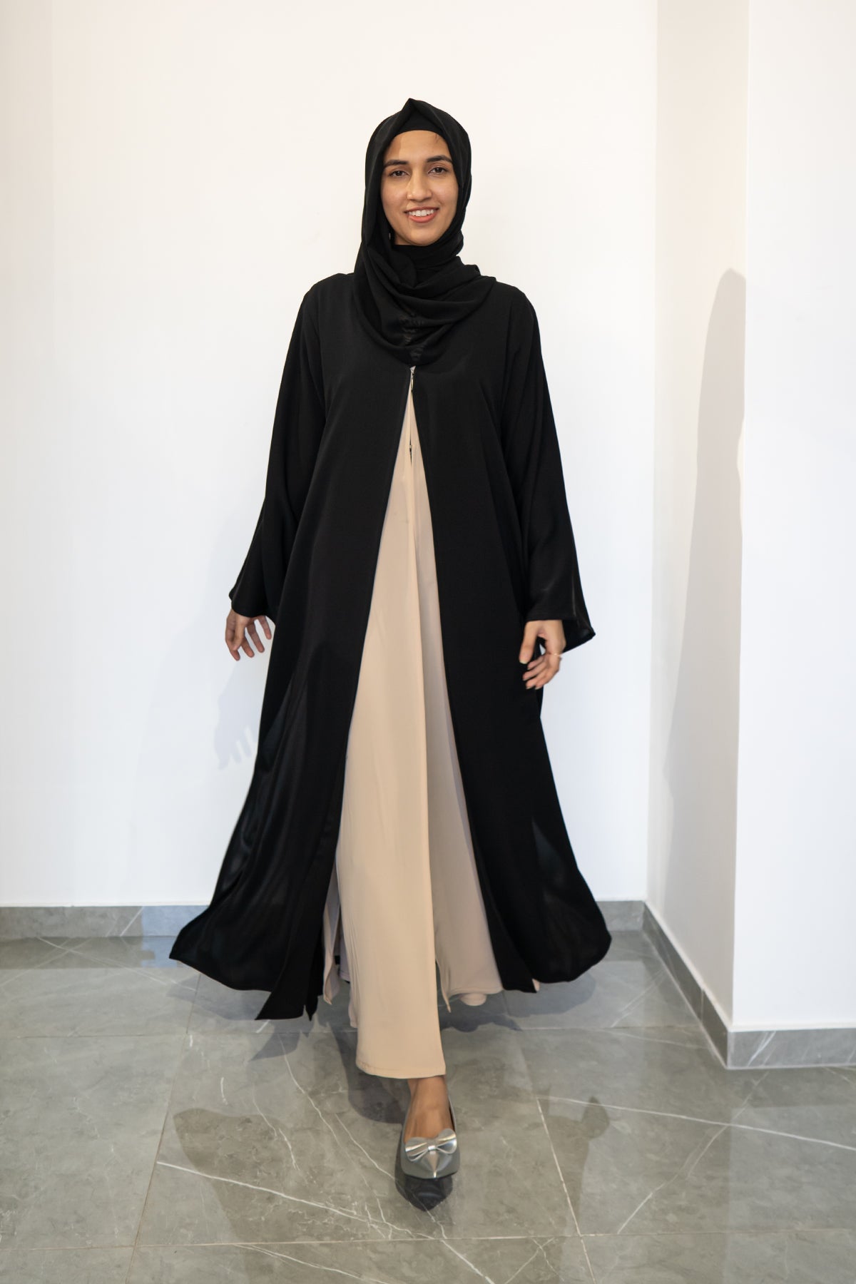 Premium Nada Black Emarati Design Abaya