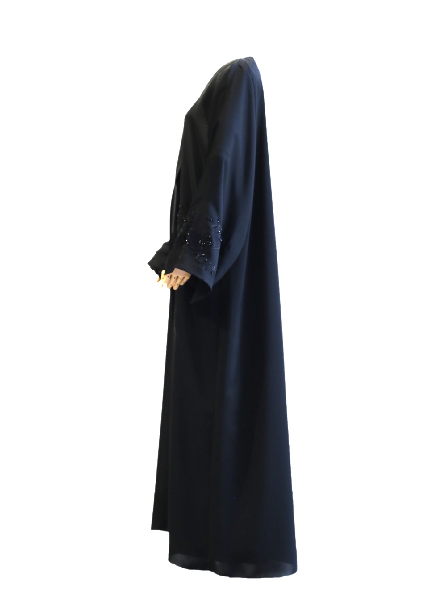 Abaya with Embroidery, Stone, and Handworked Floral Creative Pattern