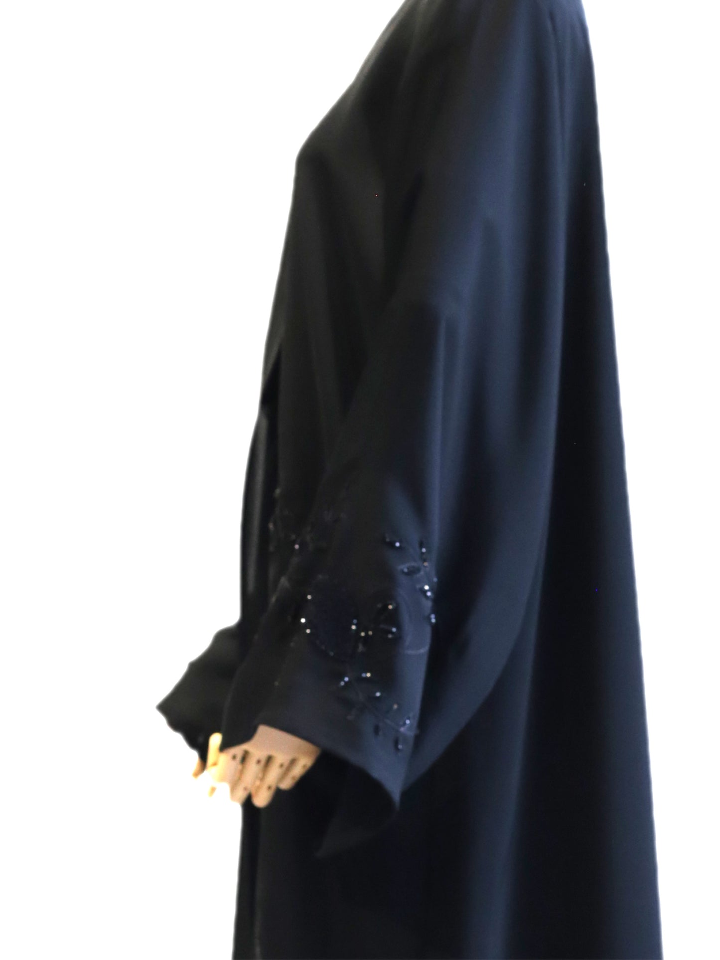 Abaya with Embroidery, Stone, and Handworked Floral Creative Pattern