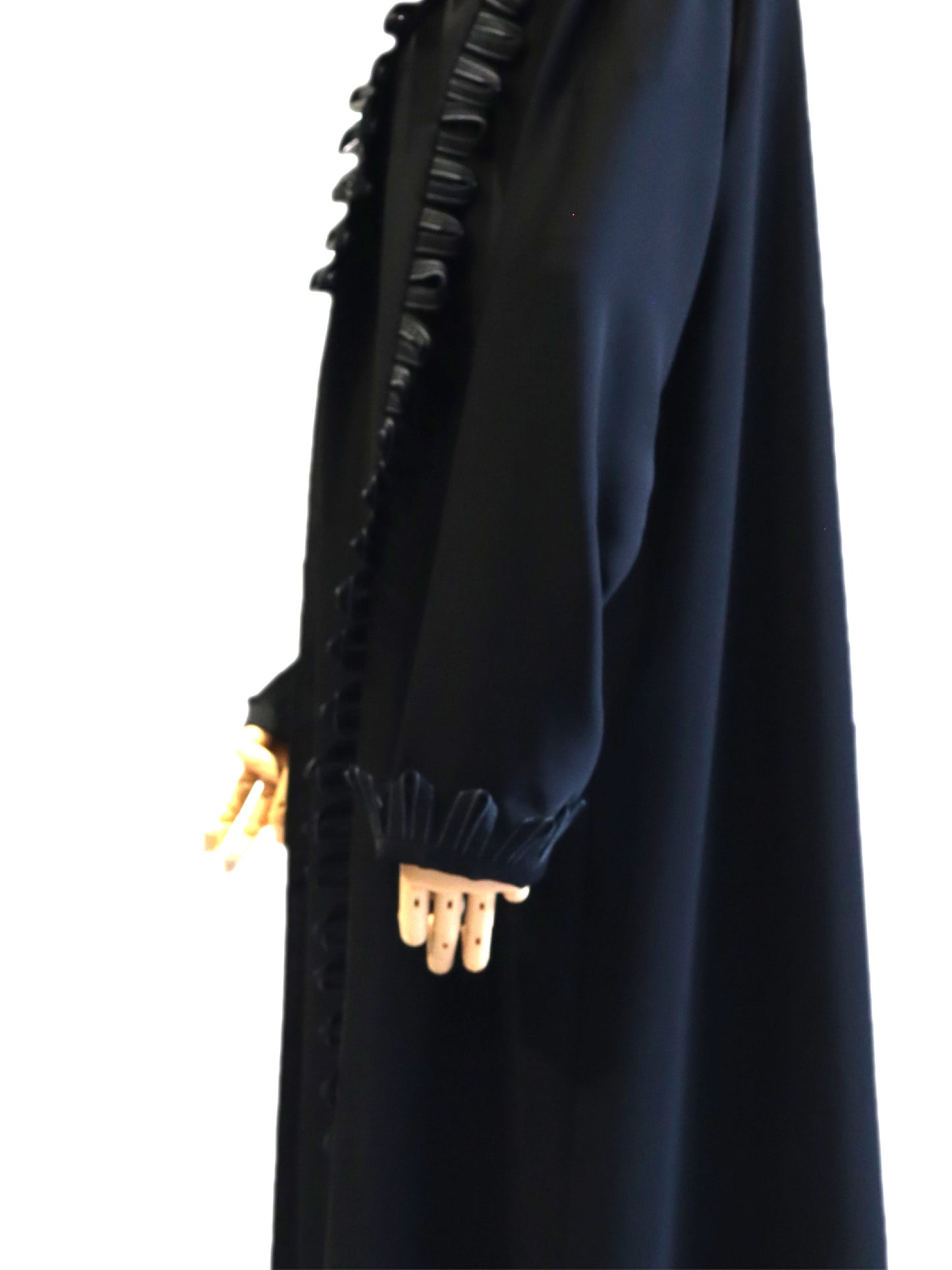 Layered Elegance: Lightweight Nada and Jacquard-Designed Abaya.